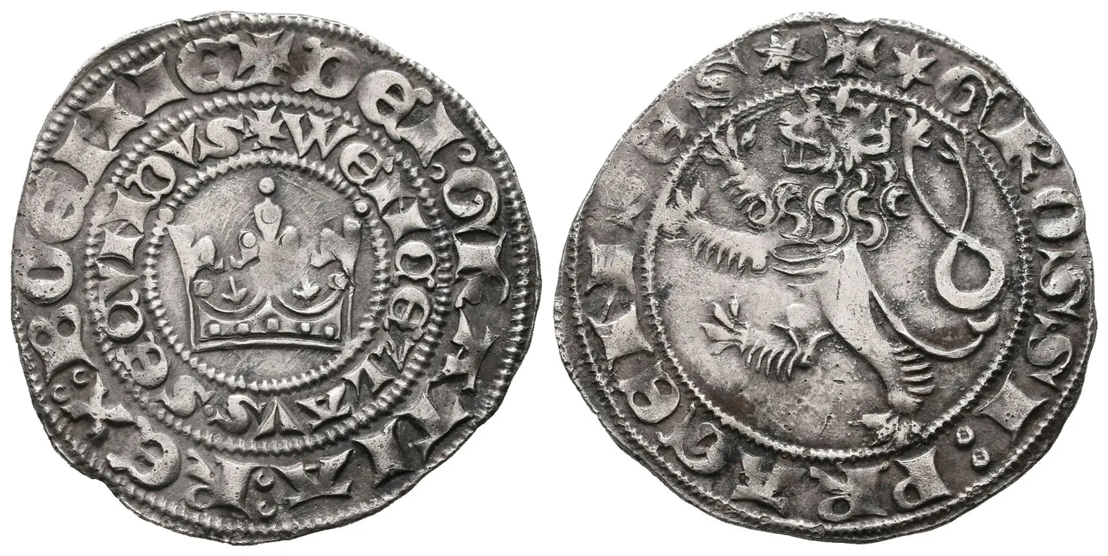 Václav II., Pražský groš, Smolík 2