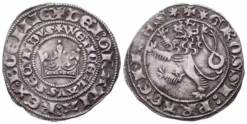 Václav II., Pražský groš, Smolík 2