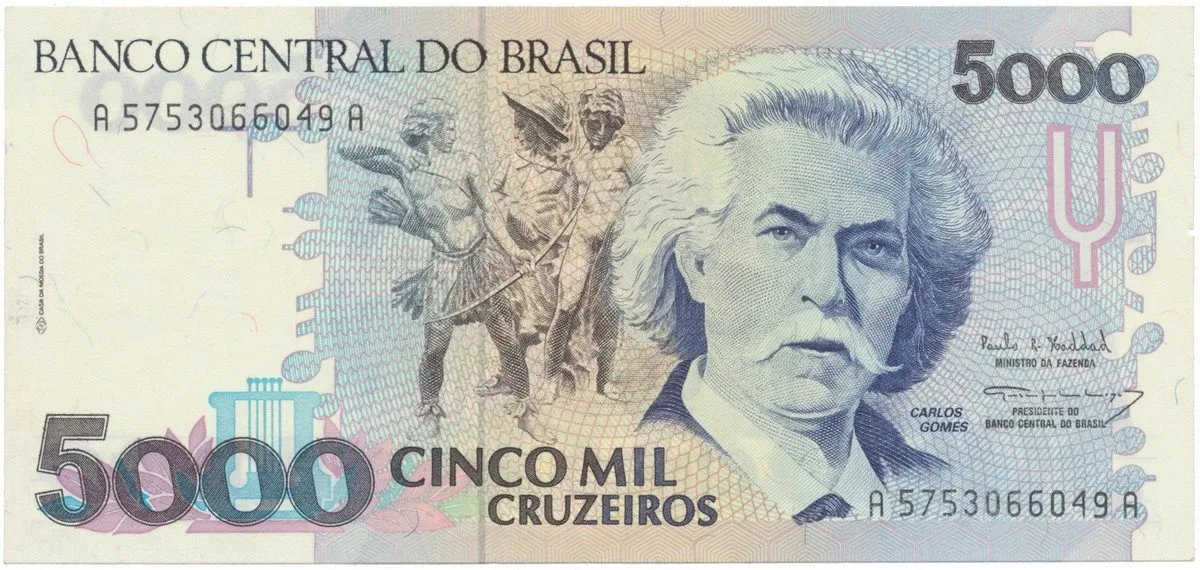 Brazílie, 5000 Cruzeiros (1993), P.232c