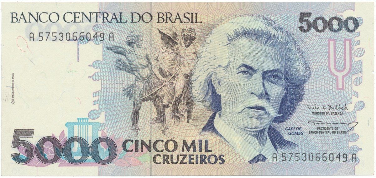 Brazílie, 5000 Cruzeiros (1993), P.232c