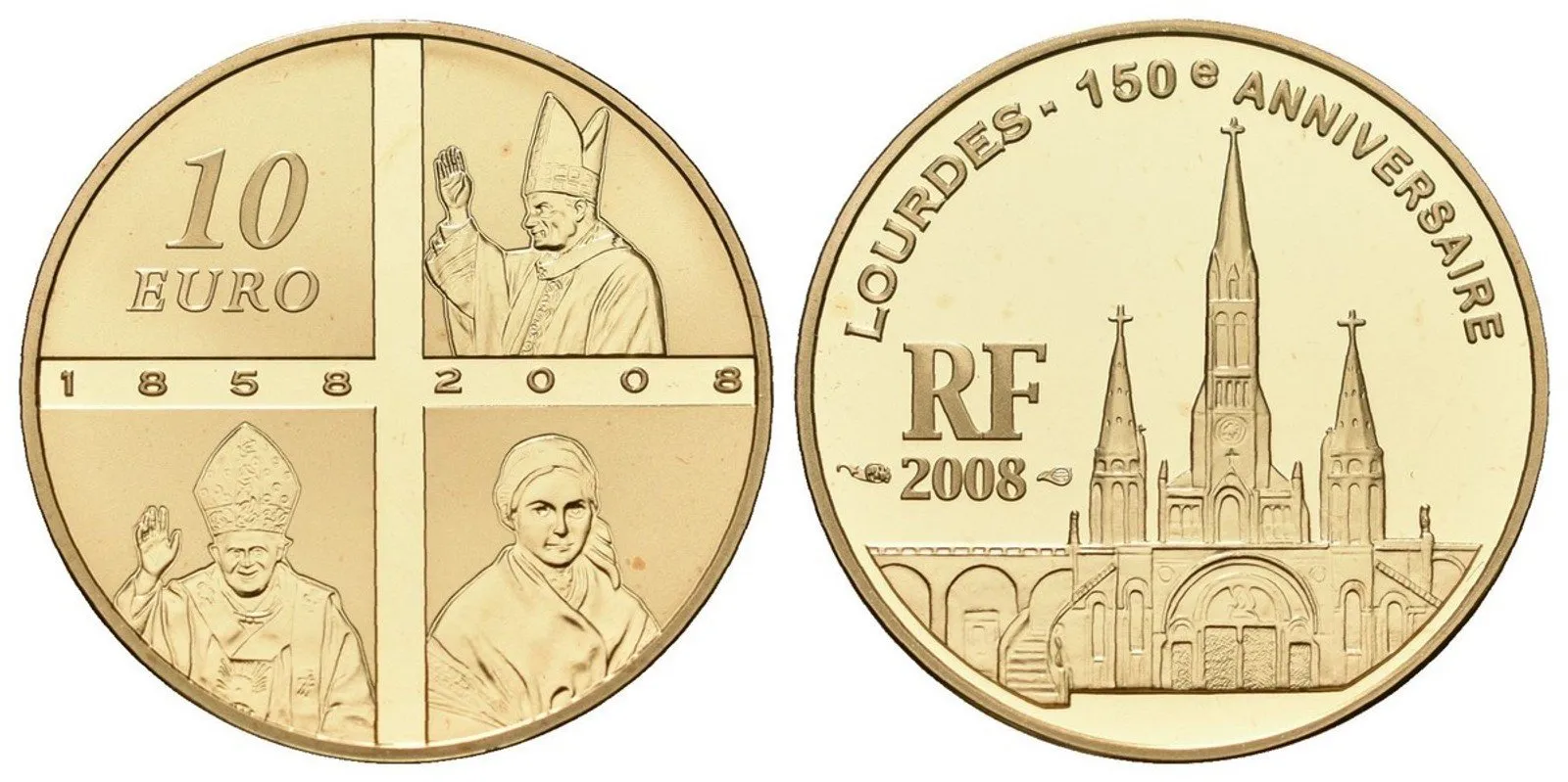 Francie, 10 Euro 2008 - Lurdy