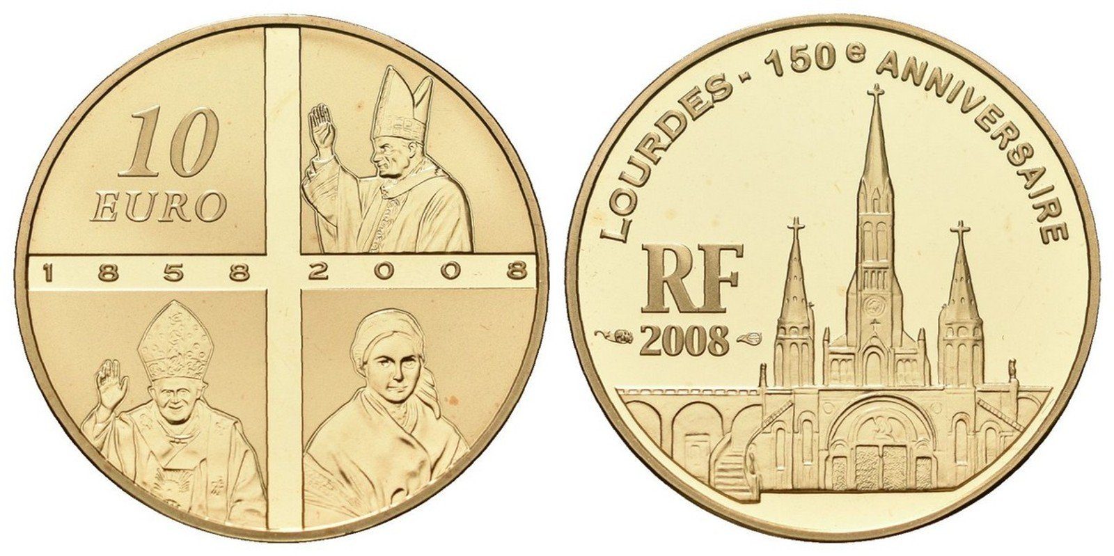 Francie, 10 Euro 2008 - Lurdy