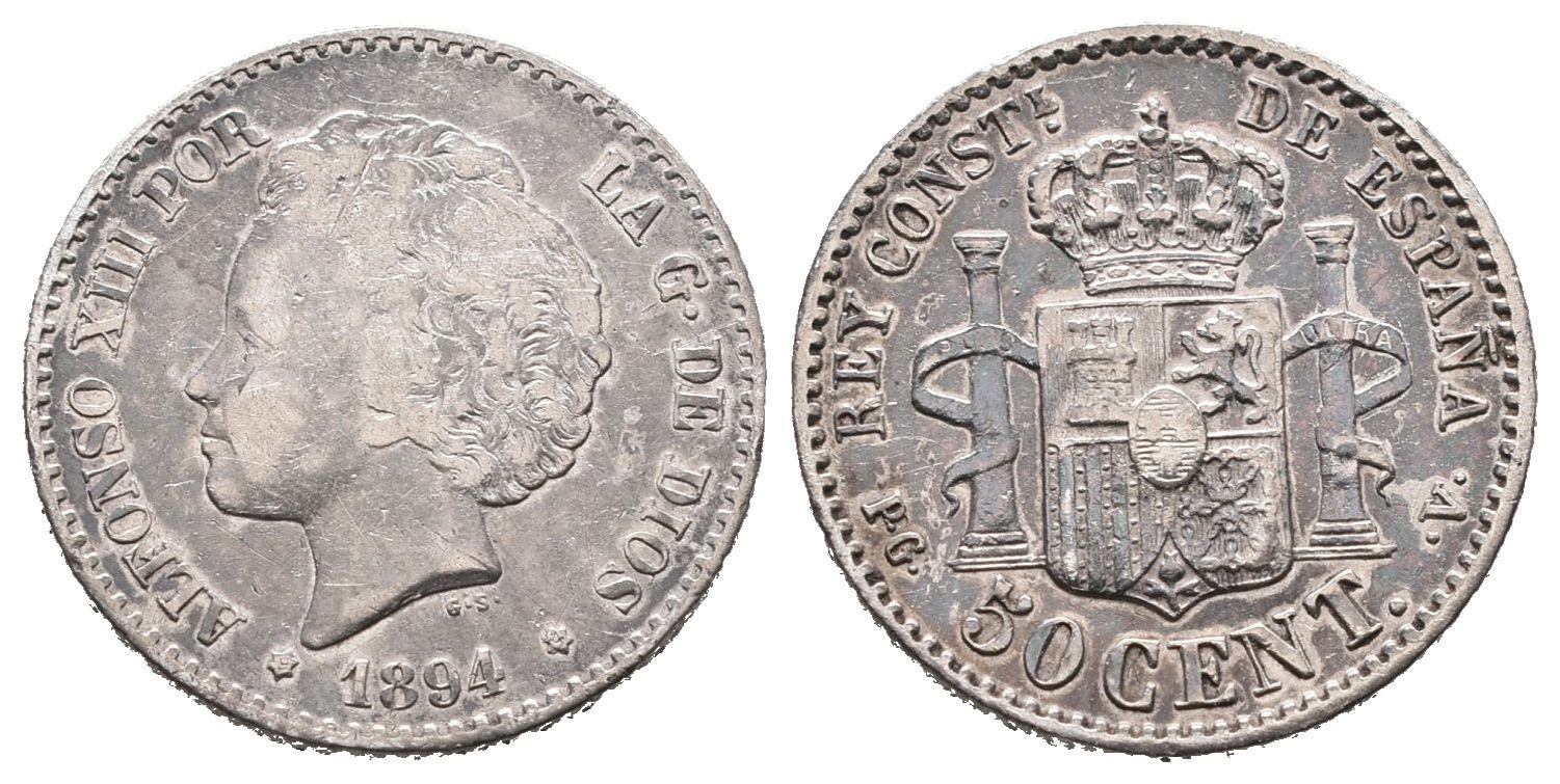 Španělsko, 50 Centimo 1894 PGV