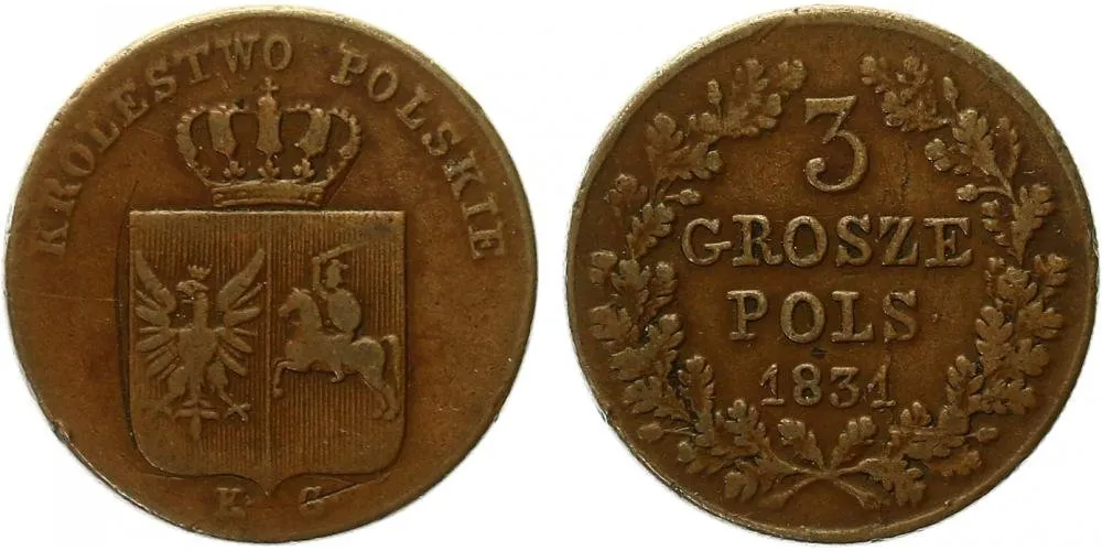 Ražby pro Polsko, Mikuláš I., 1825 - 1855 — 1