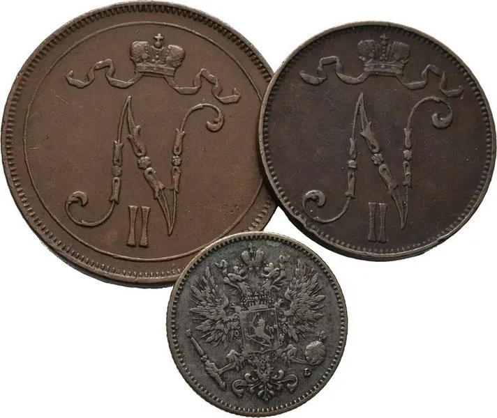 Ražby pro Finsko, Mikuláš II., 1894 - 1917 — 1