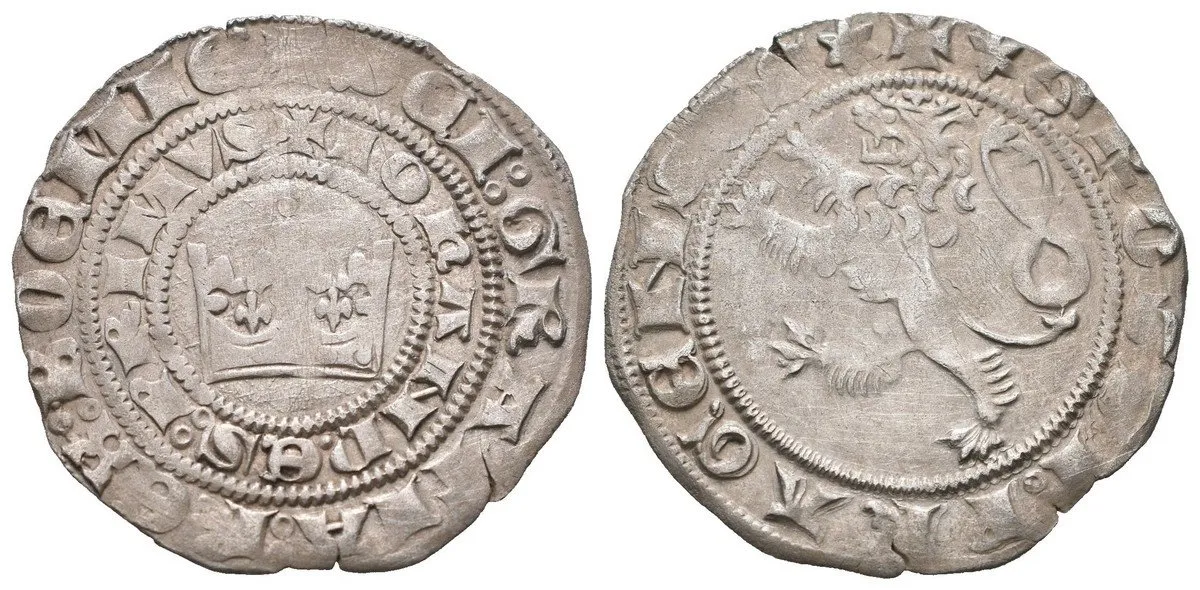 Jan Lucemburský, Pražský groš, Cast. 1