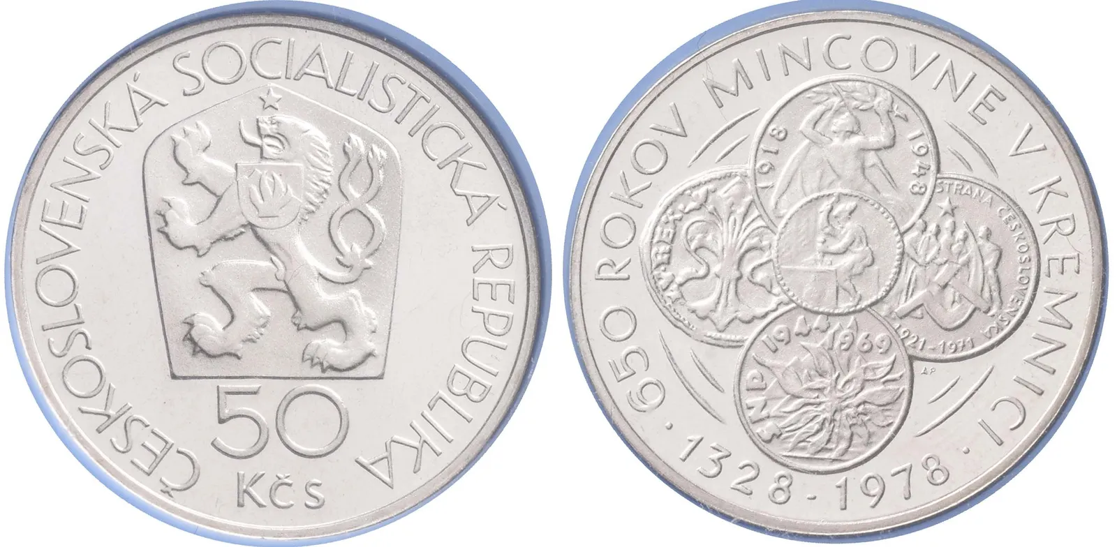 50 Kčs 1978 - Mincovna Kremnica, PROOF
