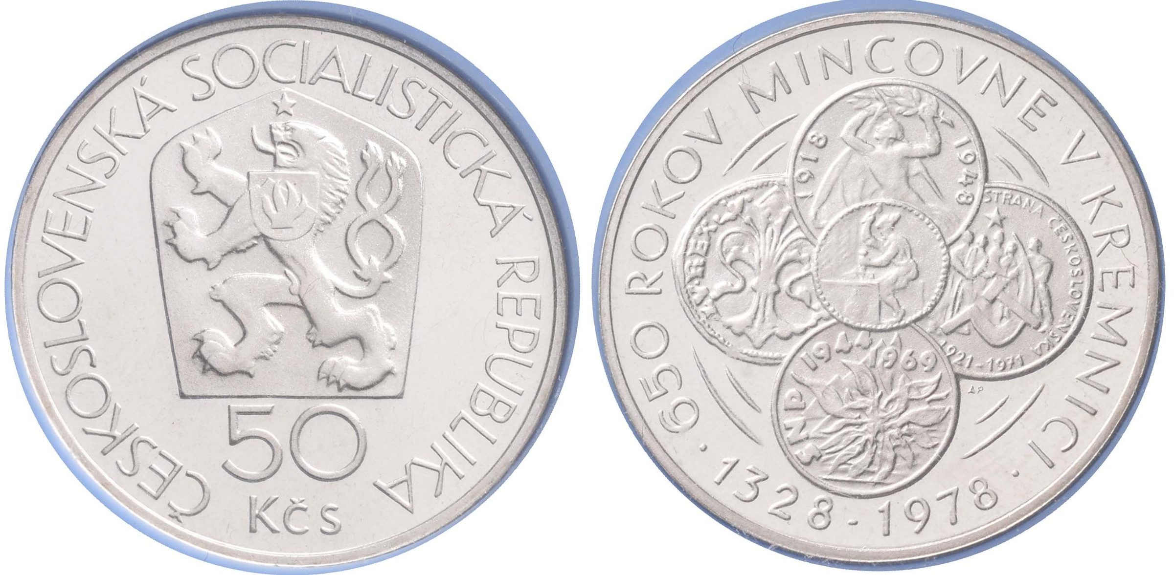 50 Kčs 1978 - Mincovna Kremnica, PROOF