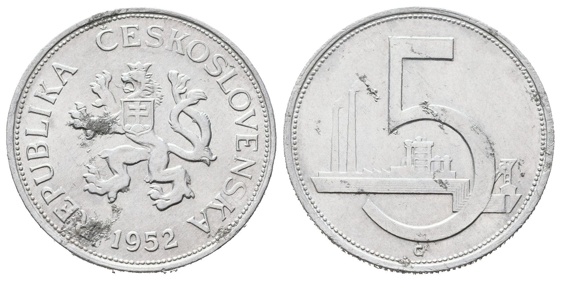5 Koruna 1952, vzácná