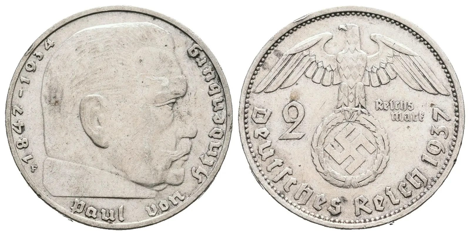 III. říše, 2 Marka 1937 F