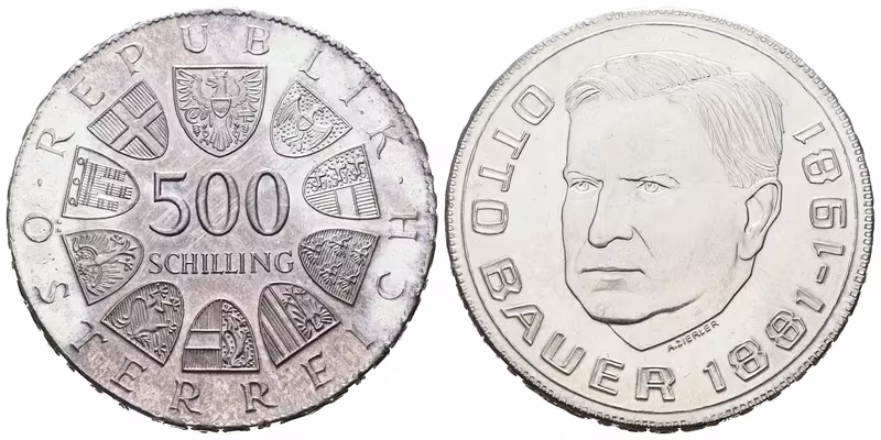 Rakousko, 500 Schilling 1981 - Otto Bauer