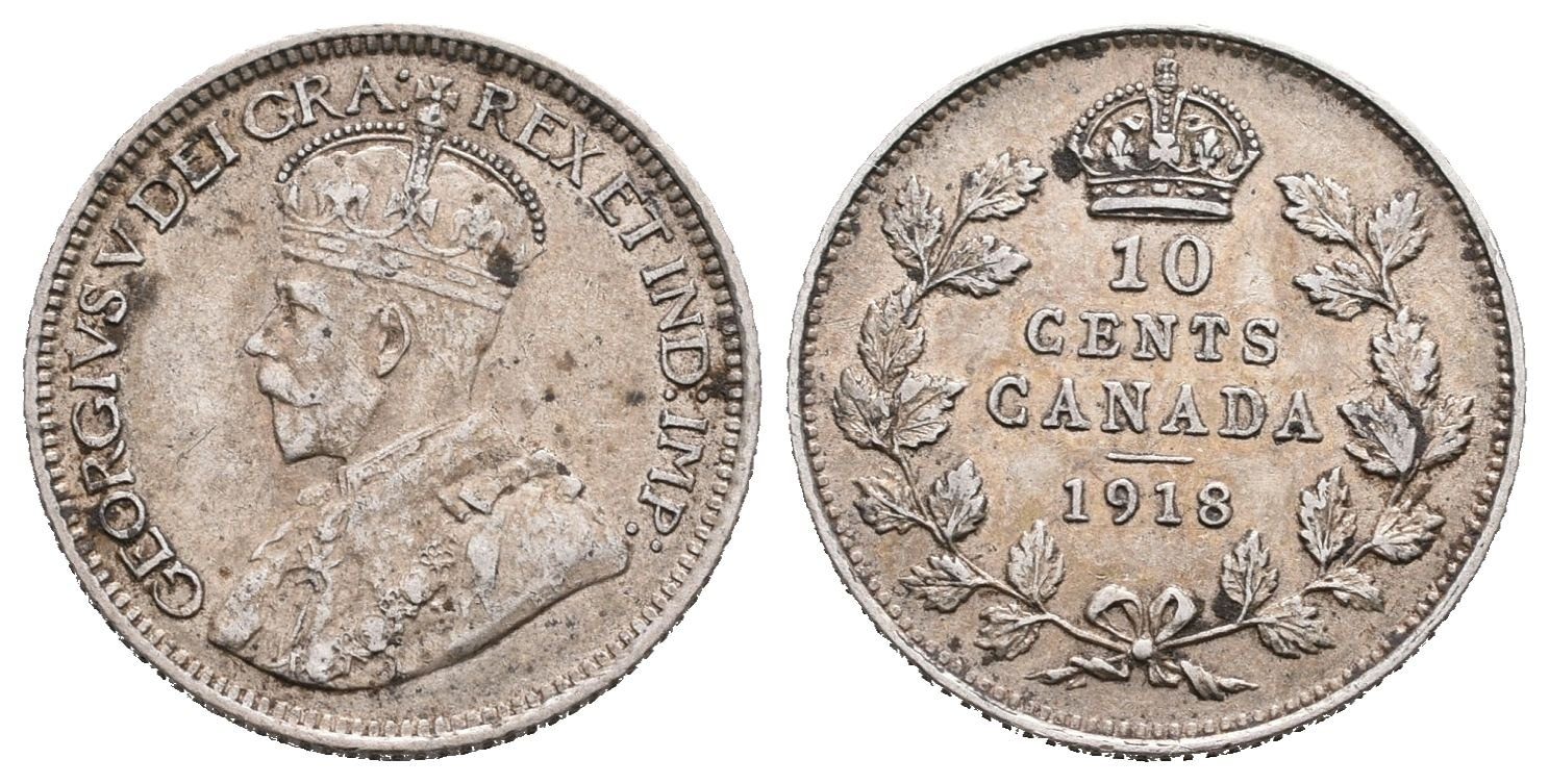Kanada, 10 Cent 1918