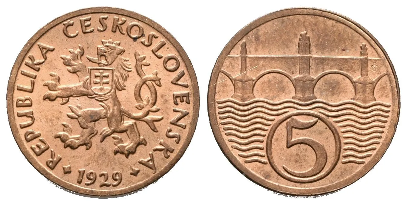 5 Haléř 1929