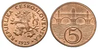 5 Haléř 1929