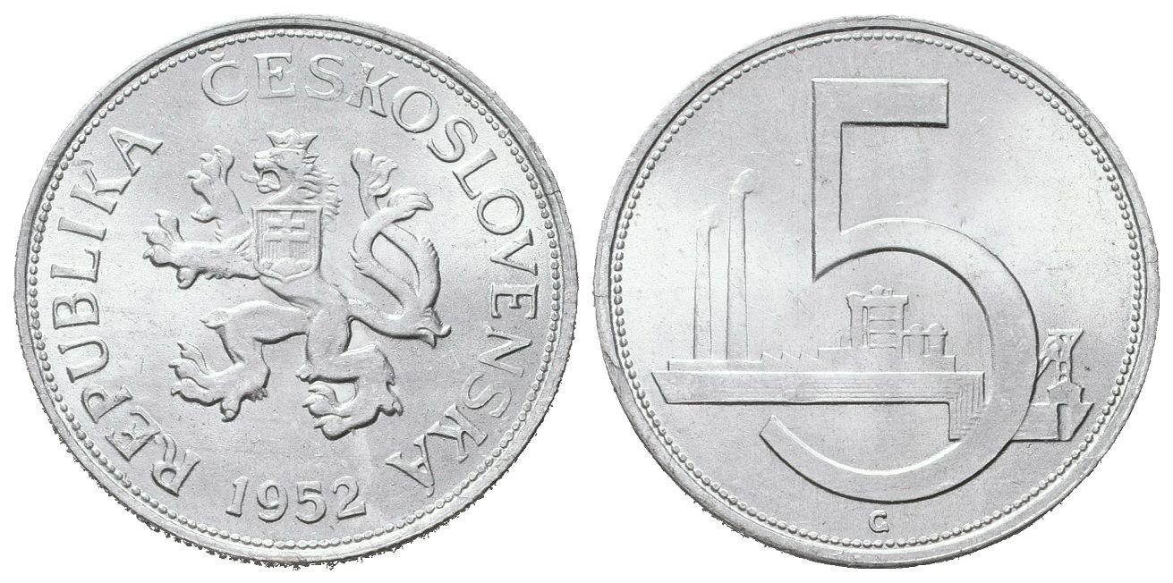 5 Koruna 1952, vzácná
