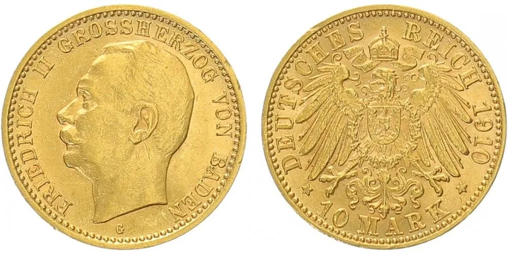 Baden, Friedrich II., 1907 - 1918 — 1