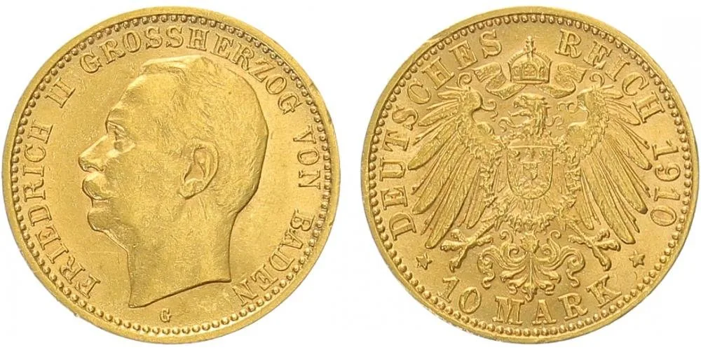 Baden, Friedrich II., 1907 - 1918 — 1