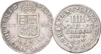 1/6 Tolar 1785(?) CES, KM.348 + 4 Mariengrochen 1712, KM.33_2 ks — 2