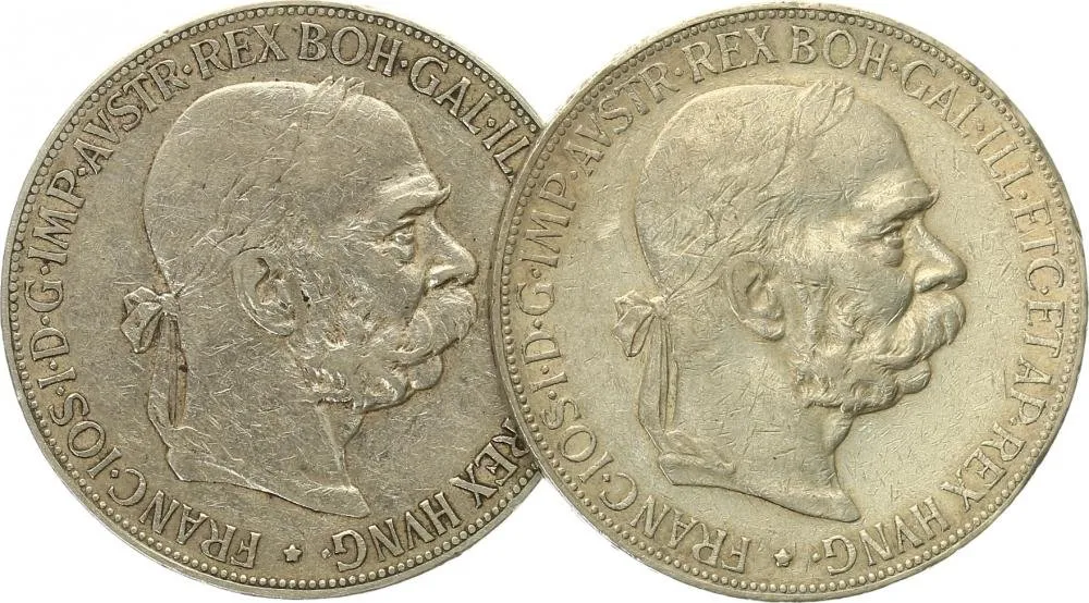 Korunová měna, 1892 - 1918 — 1