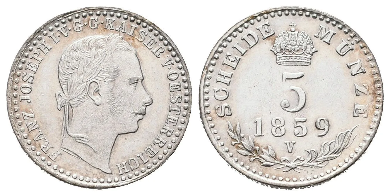 Rakouská a spolková měna, 1857 - 1892 — 1