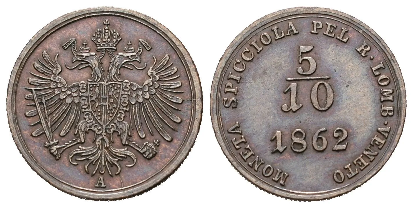 5/10 Soldo 1862 A