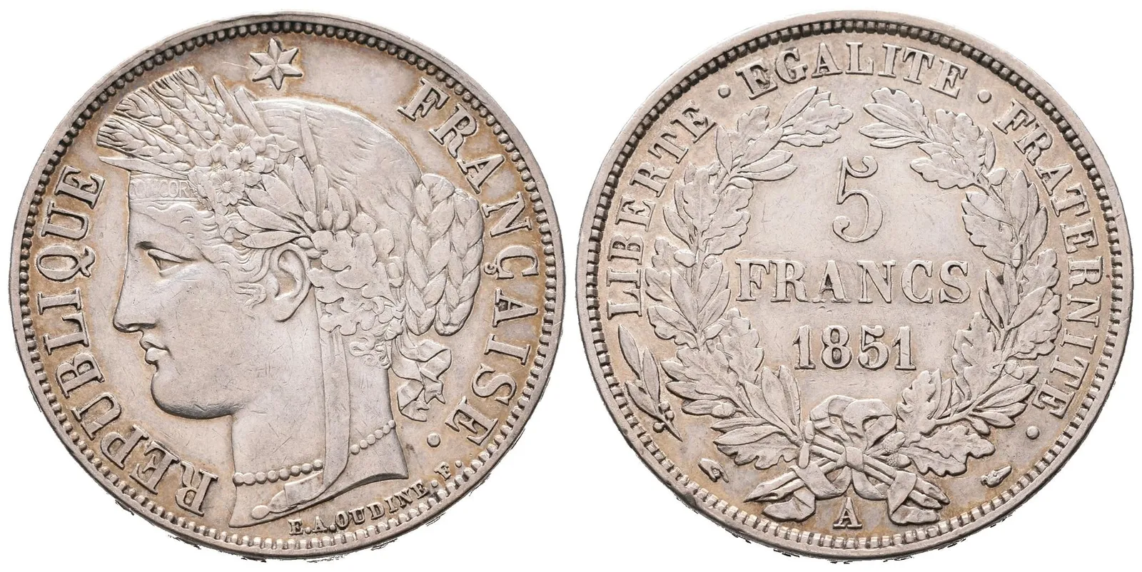Francie, 5 Frank 1851 A