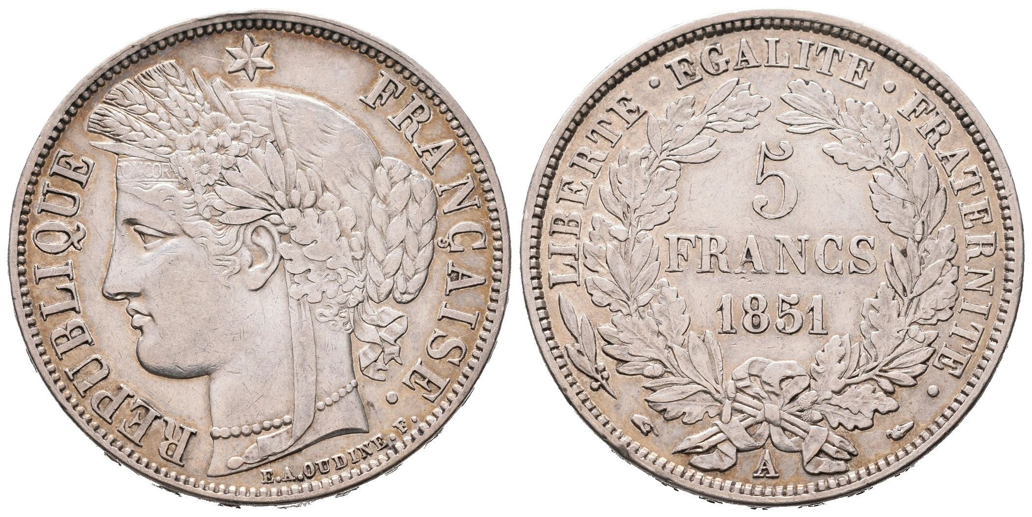Francie, 5 Frank 1851 A