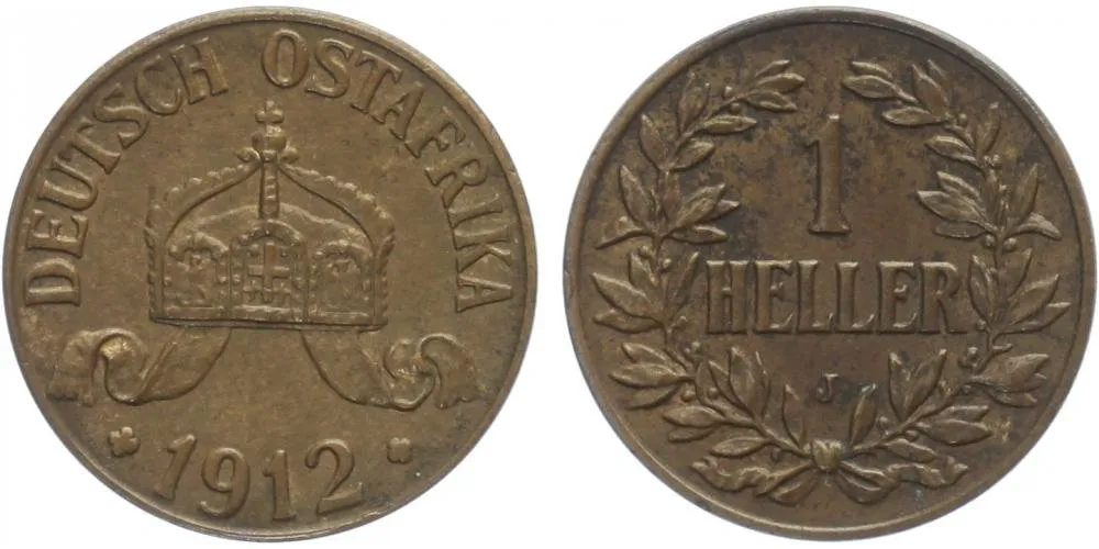 Koloniální ražby, Německá Východní Afrika — 1