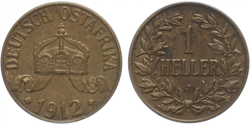 Koloniální ražby, Německá Východní Afrika — 1