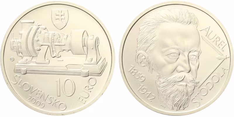10 Euro 2009 - Aurel Stodola, běžná kvalita