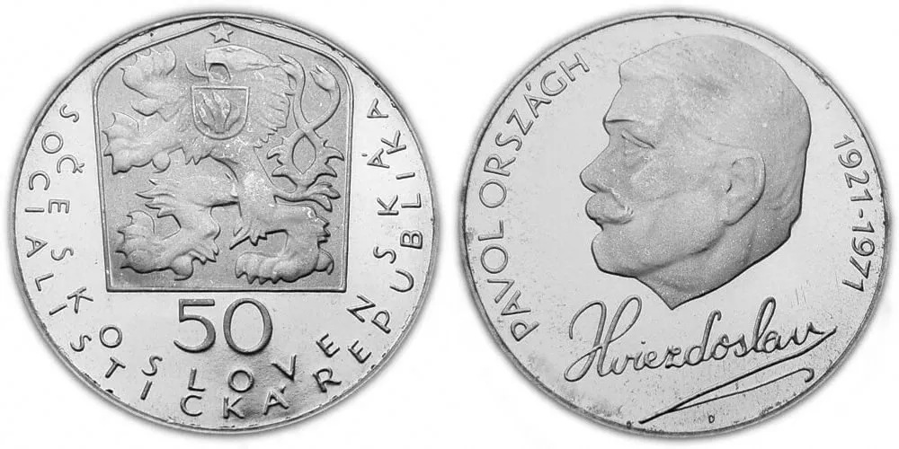 50 Kčs 1971 - Pavol Orságh Hviezdoslav