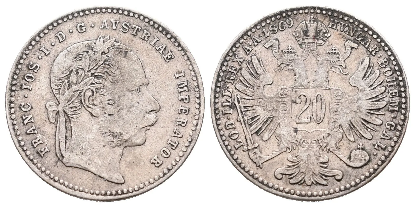 20 Krejcar 1869