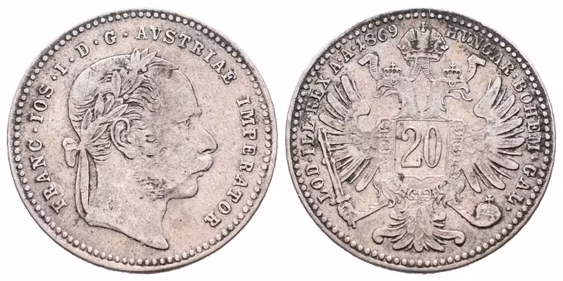 20 Krejcar 1869