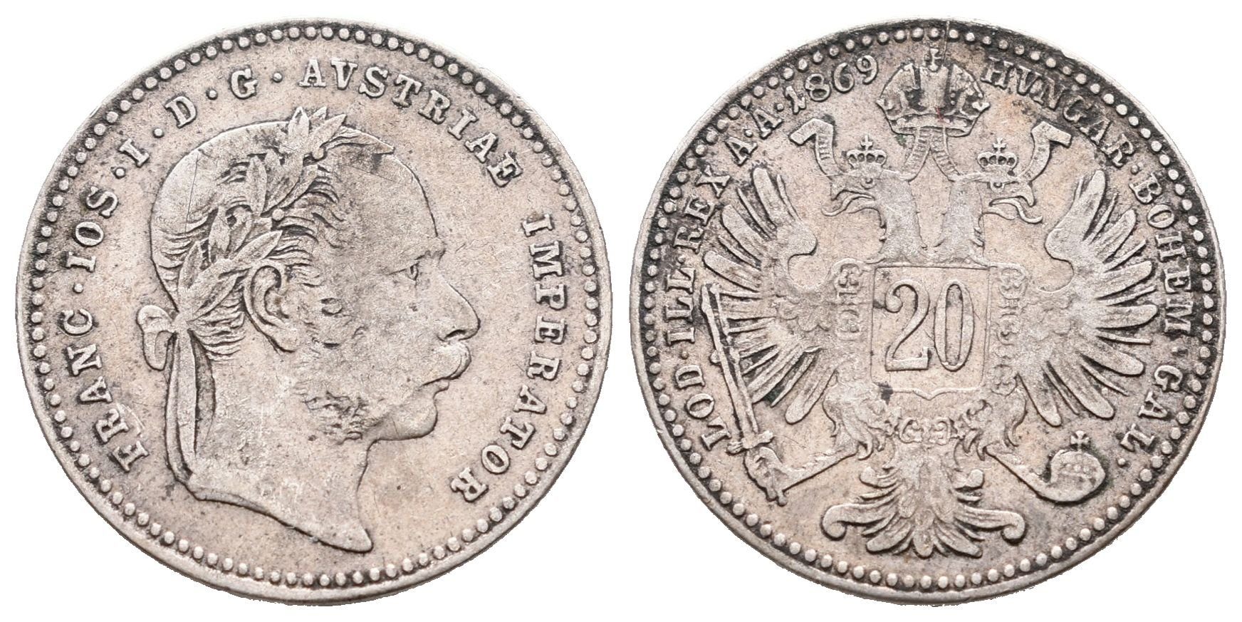 20 Krejcar 1869