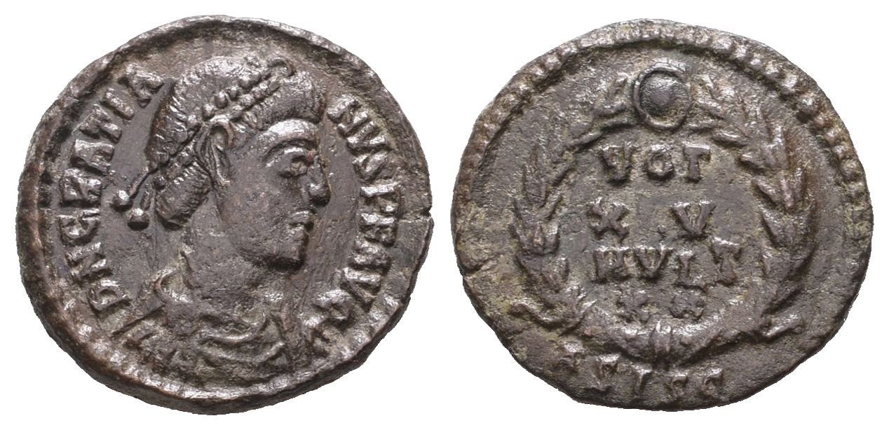 Gratianus, follis, Siscia, RIC IX 31a