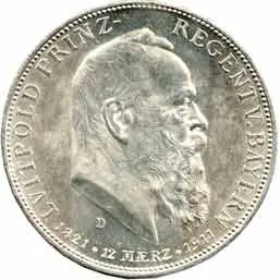 Bavorsko, Luitpold, 1886 - 1912 — 1
