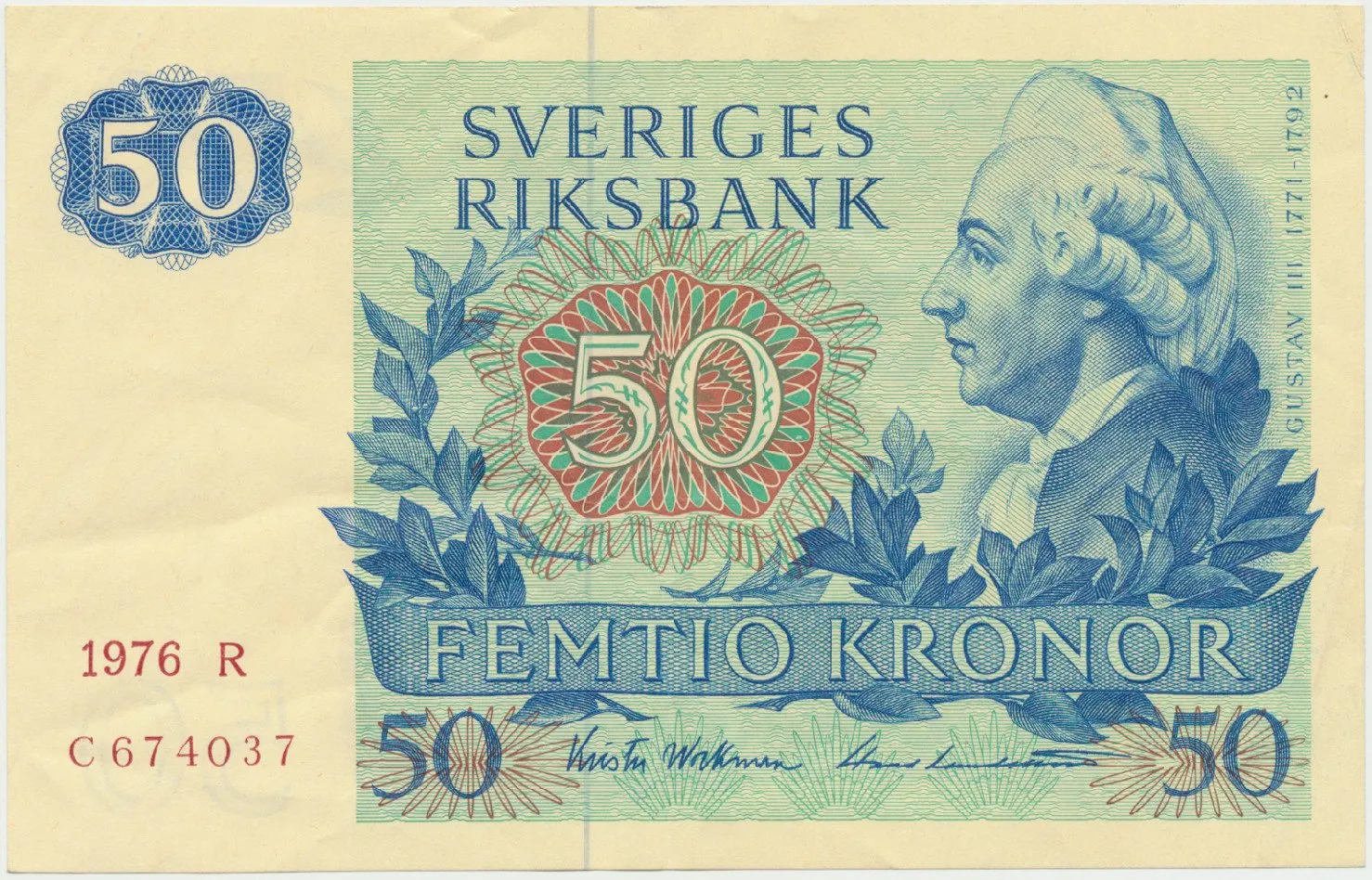 Švédsko, 50 Kronor 1976, P.53b