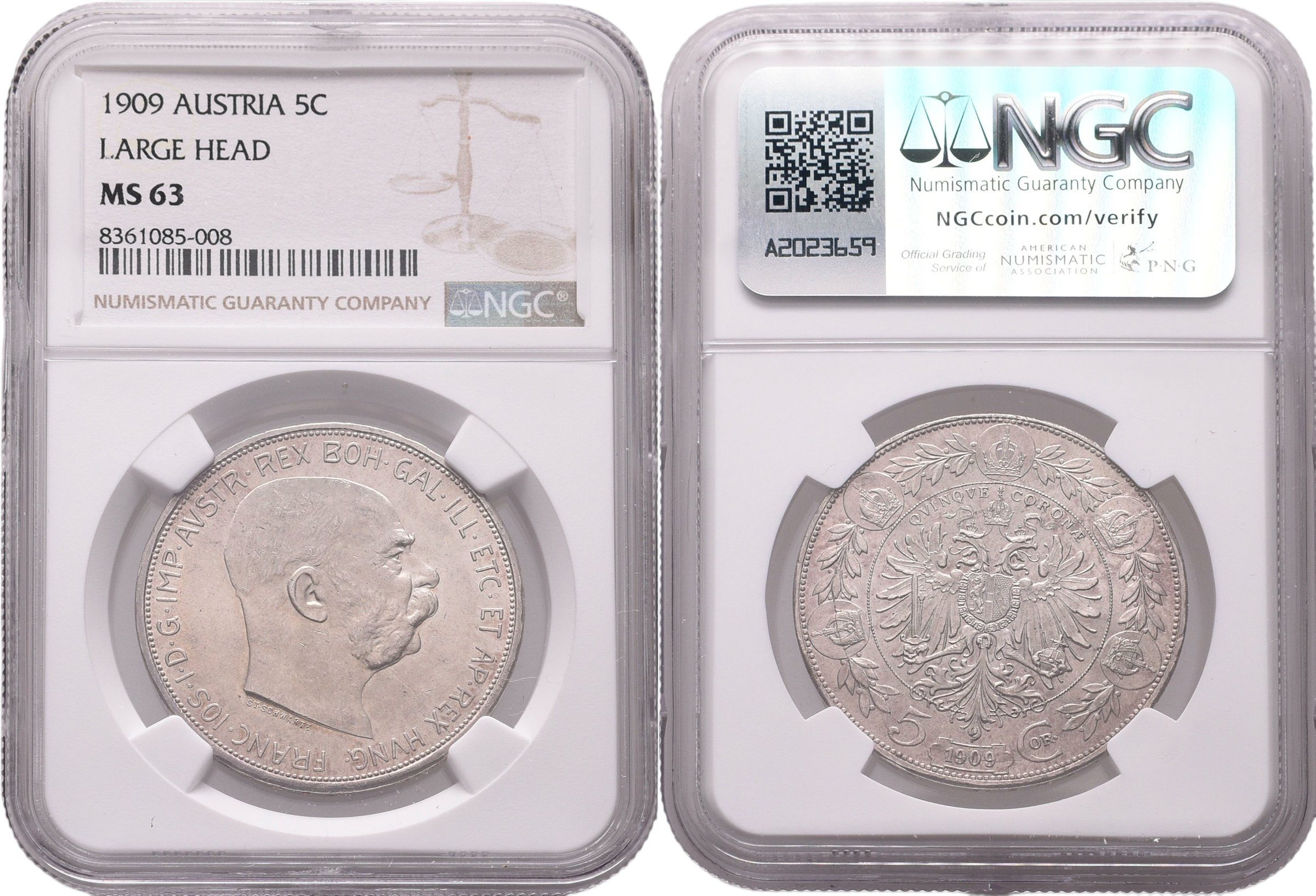 5 Koruna 1909 - NGC
