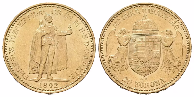 20 Koruna 1892 KB