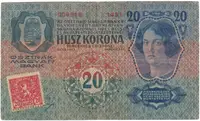 20 Koruna 1913 (1919), I. vydání, Hej.2