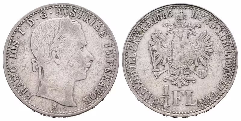 1/4 Zlatník 1865 A