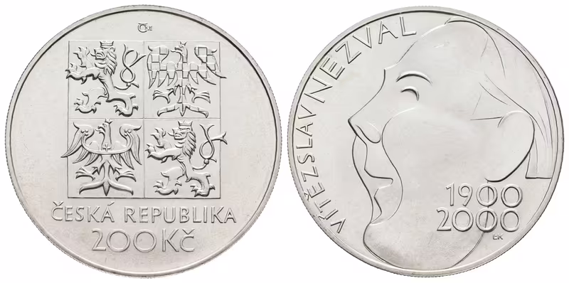 200 Kč 2000 - Vítězslav Nezval