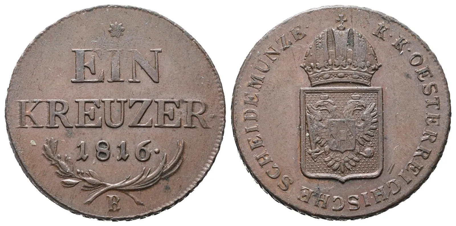 František II., 1 Krejcar 1816 B