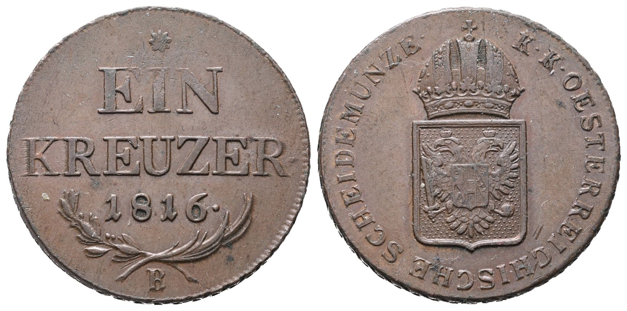 František II., 1 Krejcar 1816 B