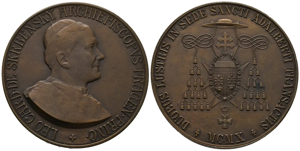Praha - arcibiskupství, Lev kardinál Skrbenský, 1899 - 1917 — 1