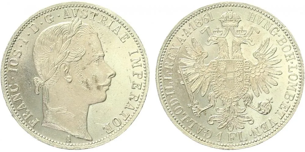 Rakouská a spolková měna, 1857 - 1892 — 1
