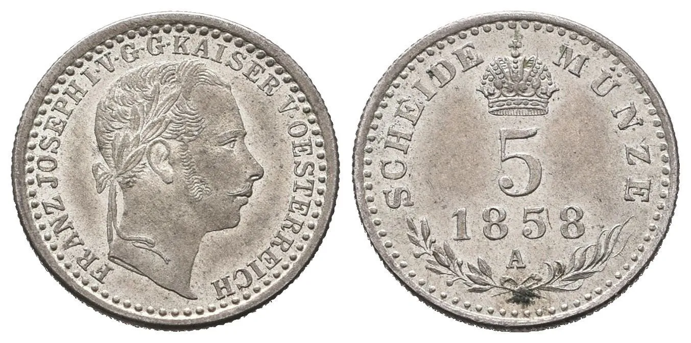 Rakouská a spolková měna, 1857 - 1892 — 1