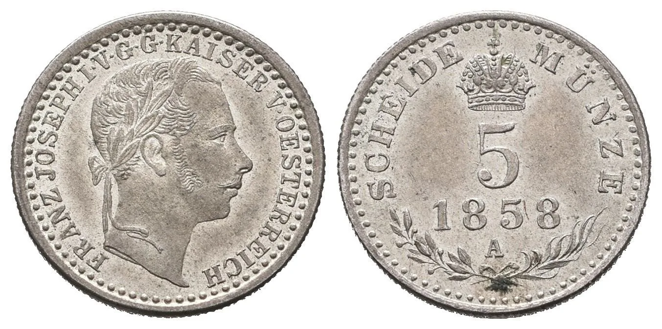 Rakouská a spolková měna, 1857 - 1892 — 1