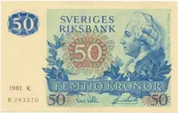 Švédsko, 50 Kronor 1981, P.53c