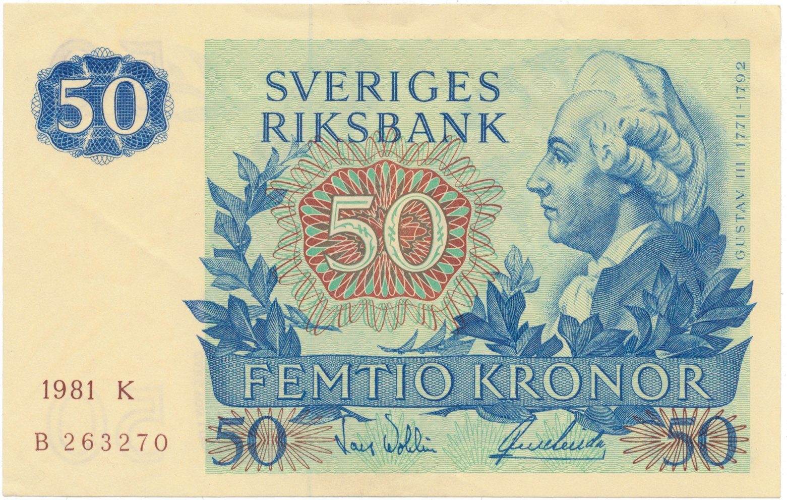 Švédsko, 50 Kronor 1981, P.53c